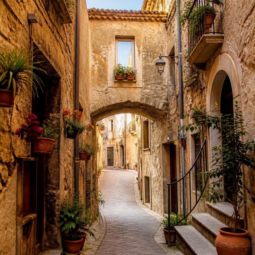 Vicolo del centro storico di Tropea